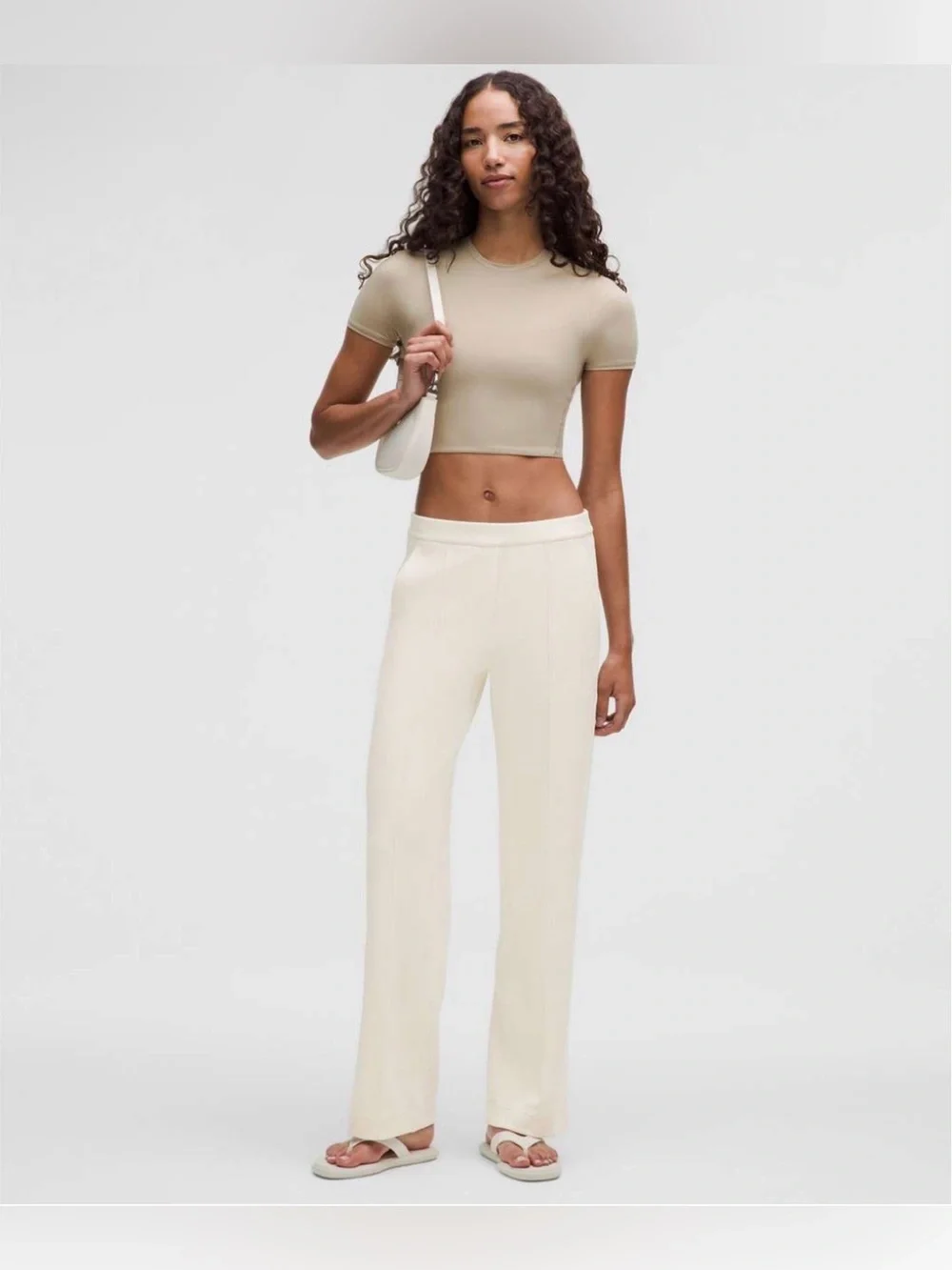 Lululemon Softstreme Pintuck Mid-Rise Pant *Regular Light Ivory (First Release)